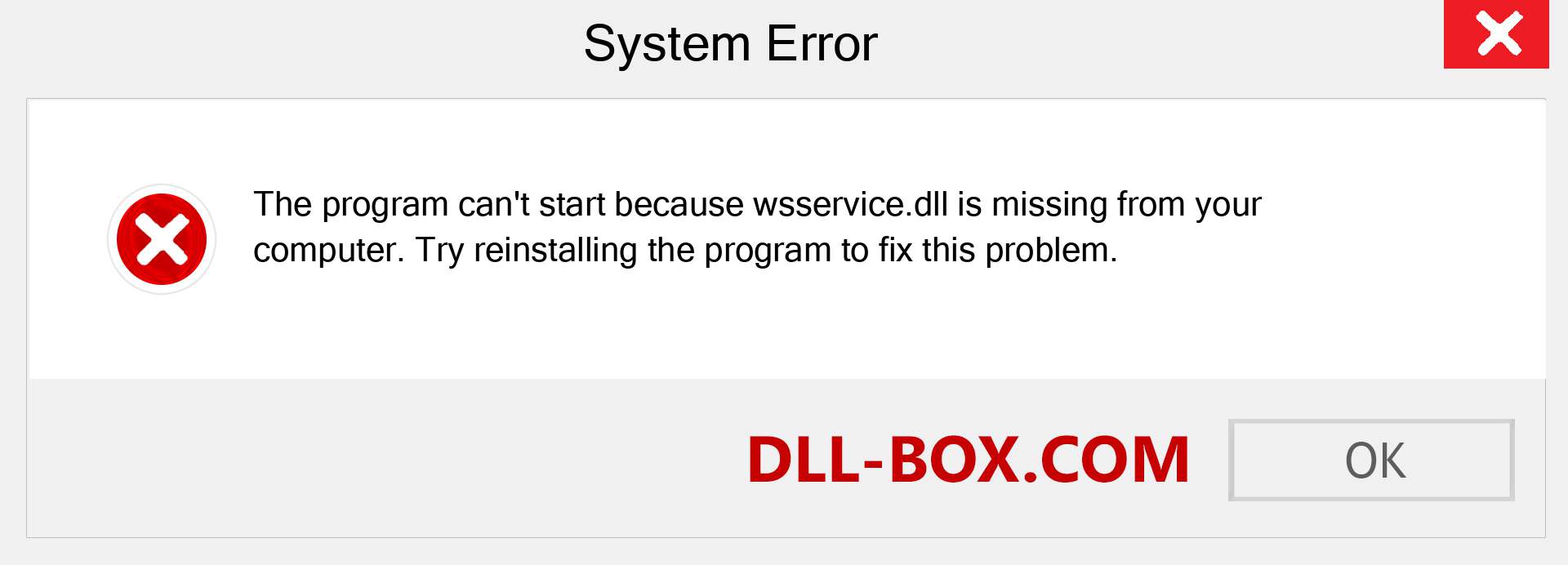  wsservice.dll file is missing?. Download for Windows 7, 8, 10 - Fix  wsservice dll Missing Error on Windows, photos, images